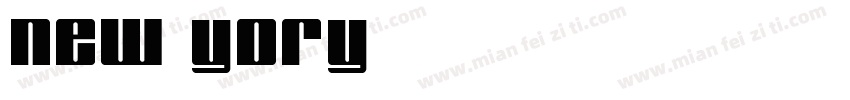 NEW YORY字体转换